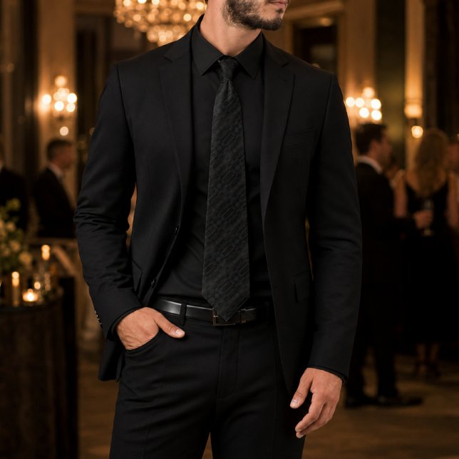 Gravata Enigma Preto (Criador carregado)