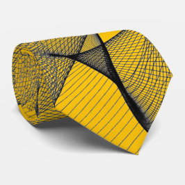 Gravata Equipamento de Construção Amarelo e Cinza "Aranha