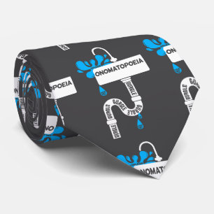 Gravata Escrevendo criativo ou poesia da nomatopoeia