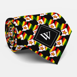Gravata Escritura Cristã ZIMBABWE Monograma Preto
