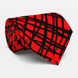 Gravata Escrivora Simples Inclinação Espelho Vermelho