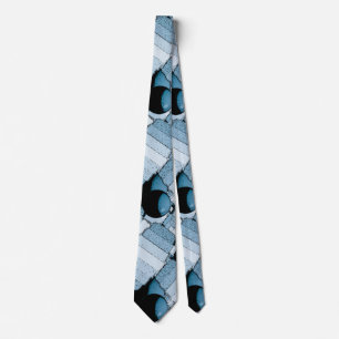 Gravata Esfera Geométrica Azul