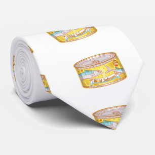 Gravata Espelho de conservas de salmão