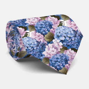 Gravata Espelho dourado de flores de Hydrangea