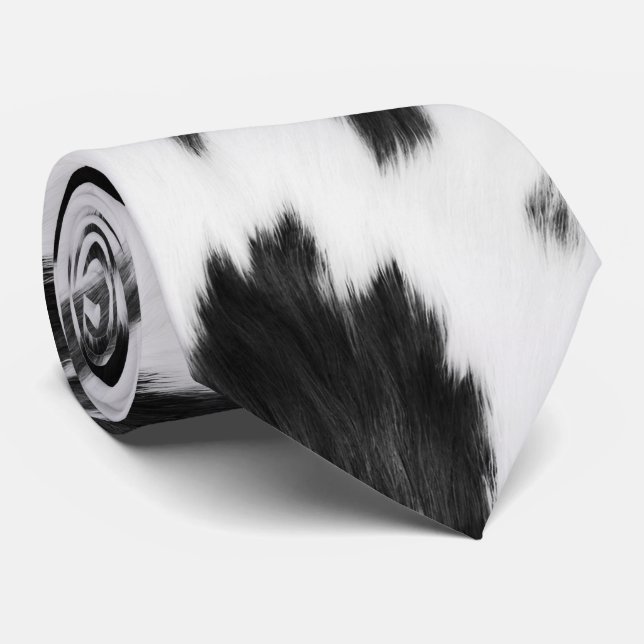 Gravata Espetáculo branco negro do oeste russo (Rolled)
