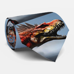Gravata Espinossauro Assustador Dinossauro,