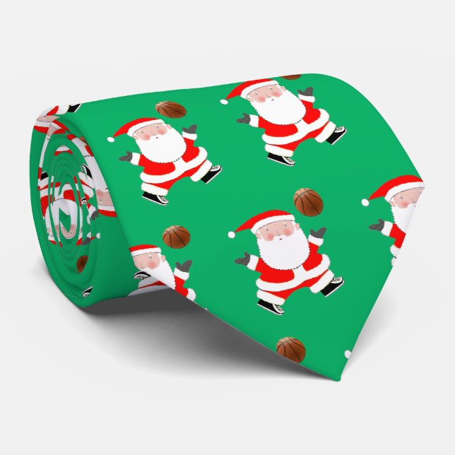 Gravata Estação de Natal de Basquete (Rolled)