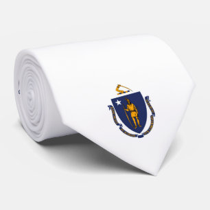 Gravata Estado de Massachusetts Flag Design