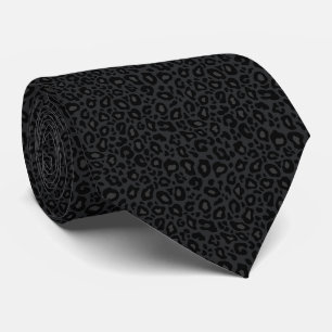 Gravata estampa de leopardo