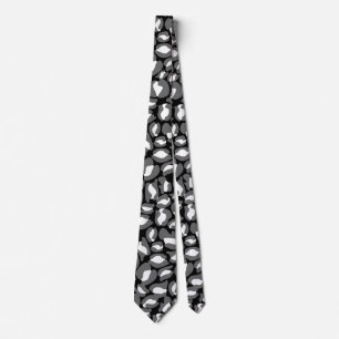 Gravata Estampa de Leopardo Kitch Retro Casamento Padrinho