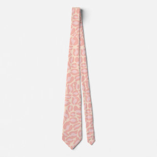 Gravata Estampa de leopardo rosa cozinha retrô casamento p