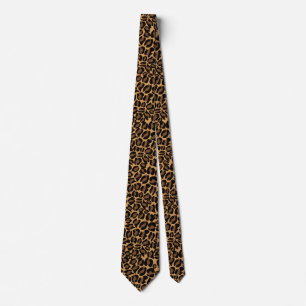 Gravata Estampada de Leopardo para Padrinhos