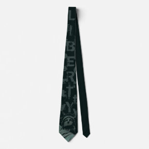 Gravata Estátua da Liberdade Tie NY City Souvenir Necktie