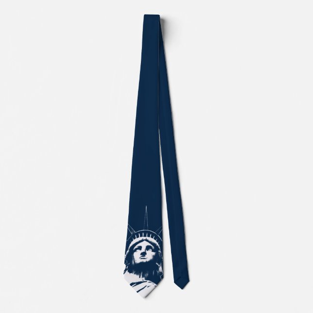 Gravata Estátua da Liberdade Tie NY City Souvenir Necktie (Frente)
