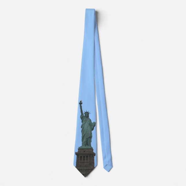 Gravata Estátua da Liberdade Tie NY City Souvenir Necktie (Frente)