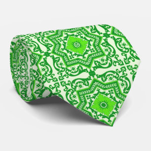 Gravata Estilo Cerâmico Azulejo Vintage Monograma Ornament