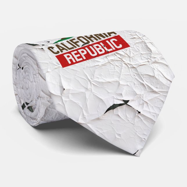 Gravata Estilo de Pintura de Despejo da República da Calif (Rolled)