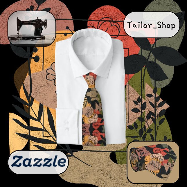 Gravata Estilo Escuro de Terracotta Moderno (Criador carregado)