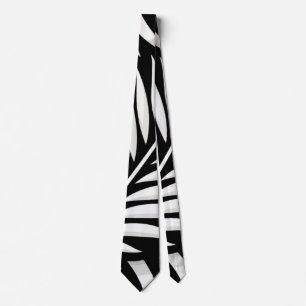 Gravata Estilo Leaf Zebra Stripes