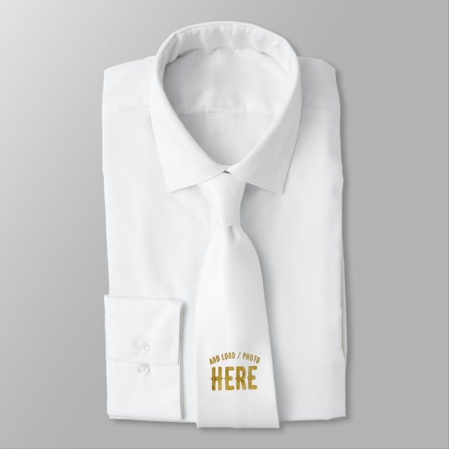 GRAVATA ESTILO MODERNO PERSONALIZÁVEL BRANCO VERIFICADO MA (Amarrado)