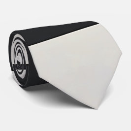 Gravata Estilo Monocromático Preto E Branco Do Quadro De V