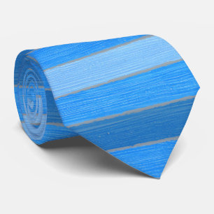 Gravata Estilo náutico em madeira pintada de azul