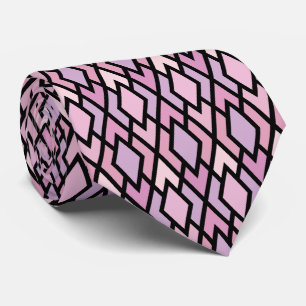 Gravata Estilo Rosa e Preto