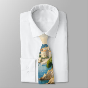 Gravata Estilo Vintage Cote D'Azur Viagem francês