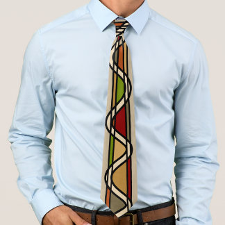 Gravata estilo vitral com tons de cores terrosas