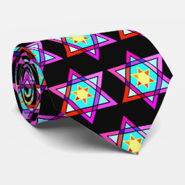 Gravata Estrela Mosaica De David Neck Tie