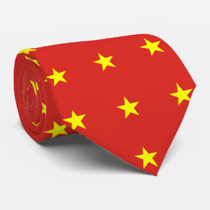 Gravata Estrela vietnamita com bandeira do Vietname