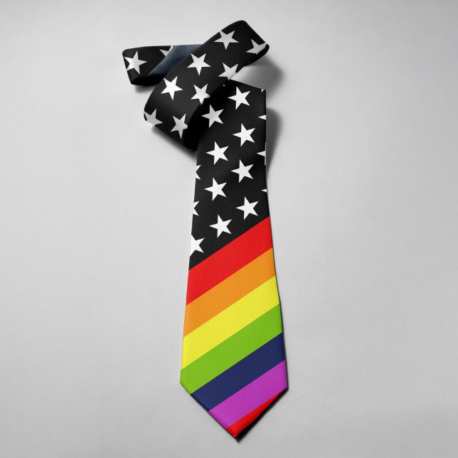 Gravata Estrelas da Bandeira Americana com Cores da Bandei (Criador carregado)