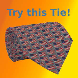 Gravata Estrelas de Na moda de Sinalizador dos EUA e empat