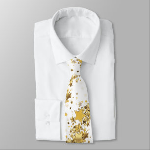Gravata Estrelas Douradas de empadas masculinas