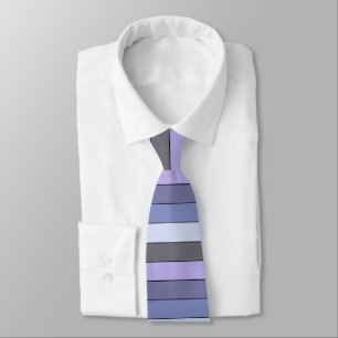 Gravata Estrias De Cor Roxo E Cinza Em Papel De Aquarela