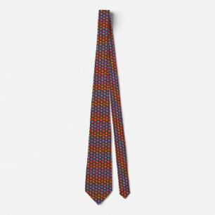 Gravata Eswatini Flag Hearts Tie
