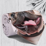 Gravata Eu Amo Cachorros Franceses Torneiras<br><div class="desc">Esta gravata frágil de pescoço de buldogue é o presente perfeito para um amante de cachorro ou para mostrar seu amor por cachorros!</div>