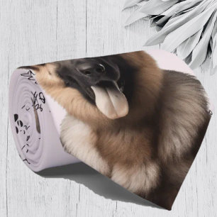 Gravata Eu Amo Cachorros German shepherd Colar