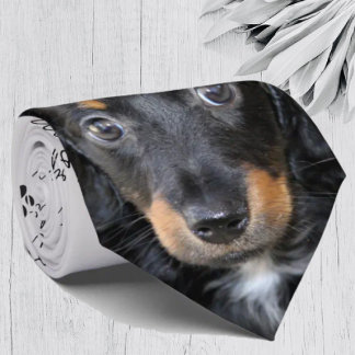 Gravata Eu Amo Cães Dachshund Neck Tie