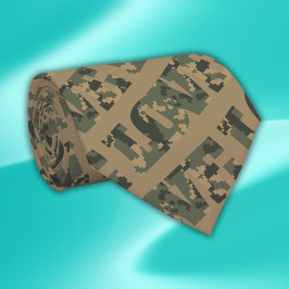 Gravata Eu Amo Camouflage Verde Brown |