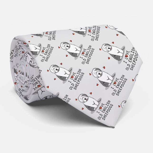 Gravata Eu Amo Covinhos (Cinza 1) Cachorros (OES) (Rolled)