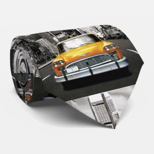 Gravata Eu amo NYC - táxi de New York