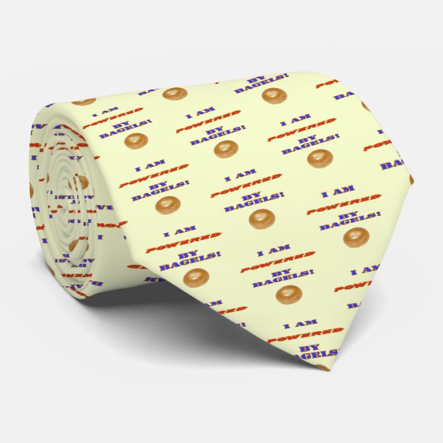 Gravata Eu sou Powered by Bagels (Rolled)