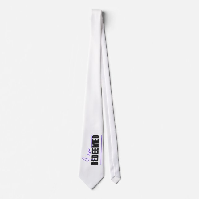 Gravata Eu Sou Resgatada Necktie Christian Tie (Frente)