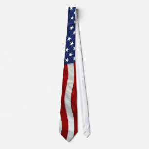 Gravata EUA AMERICAN US FLAG Patriotic Tie Series