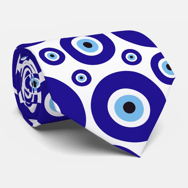 Gravata Evil Eye Pattern, Greek Eye, Turkish Eye, Nazar (Rolled)
