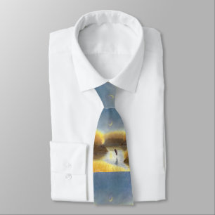 Gravata Excelente Blue Heron Tie