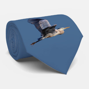 Gravata Excelente voador Blue Heron
