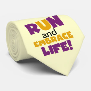 Gravata Executar Embrace Life Purple Yellow