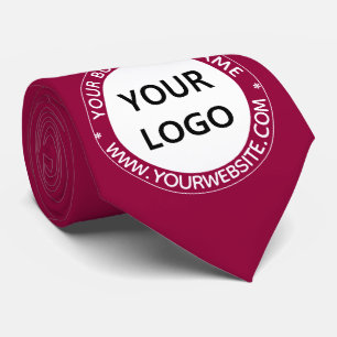 Gravata Exemplo de Tie de Logotipo e Marca de Texto da Emp